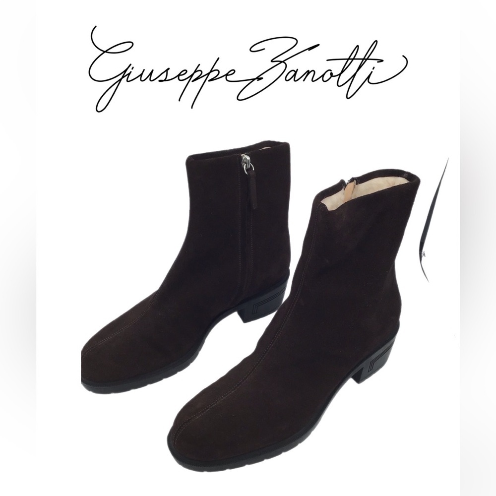 Giuseppe Zanotti Suede Zip Bootie